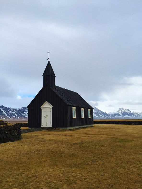 The Black Church in Budir, Iceland | meljoulwan.com