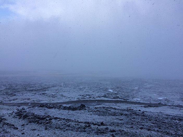 Snowy landscape near Reykjavik, Iceland | meljoulwan.com