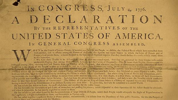 declaration of independence words